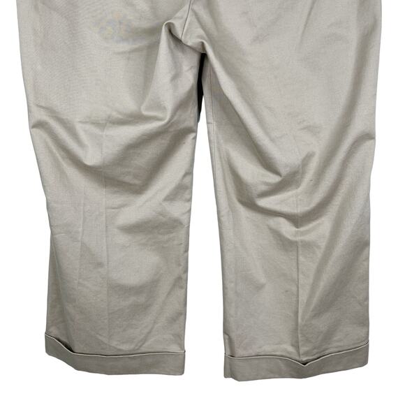 Gap Capris Khaki 10 Modern Fit Cropped Cuffed Stretch New - Picture 4 of 11